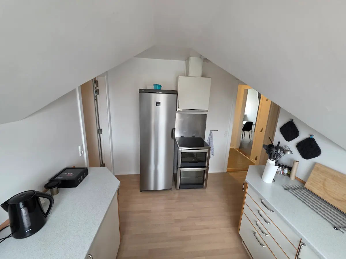 Fælles køkken i Kværndrup B&B